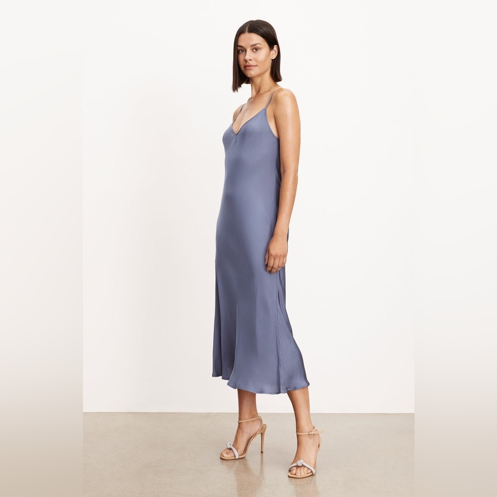 Satin Slip Dress in Granita